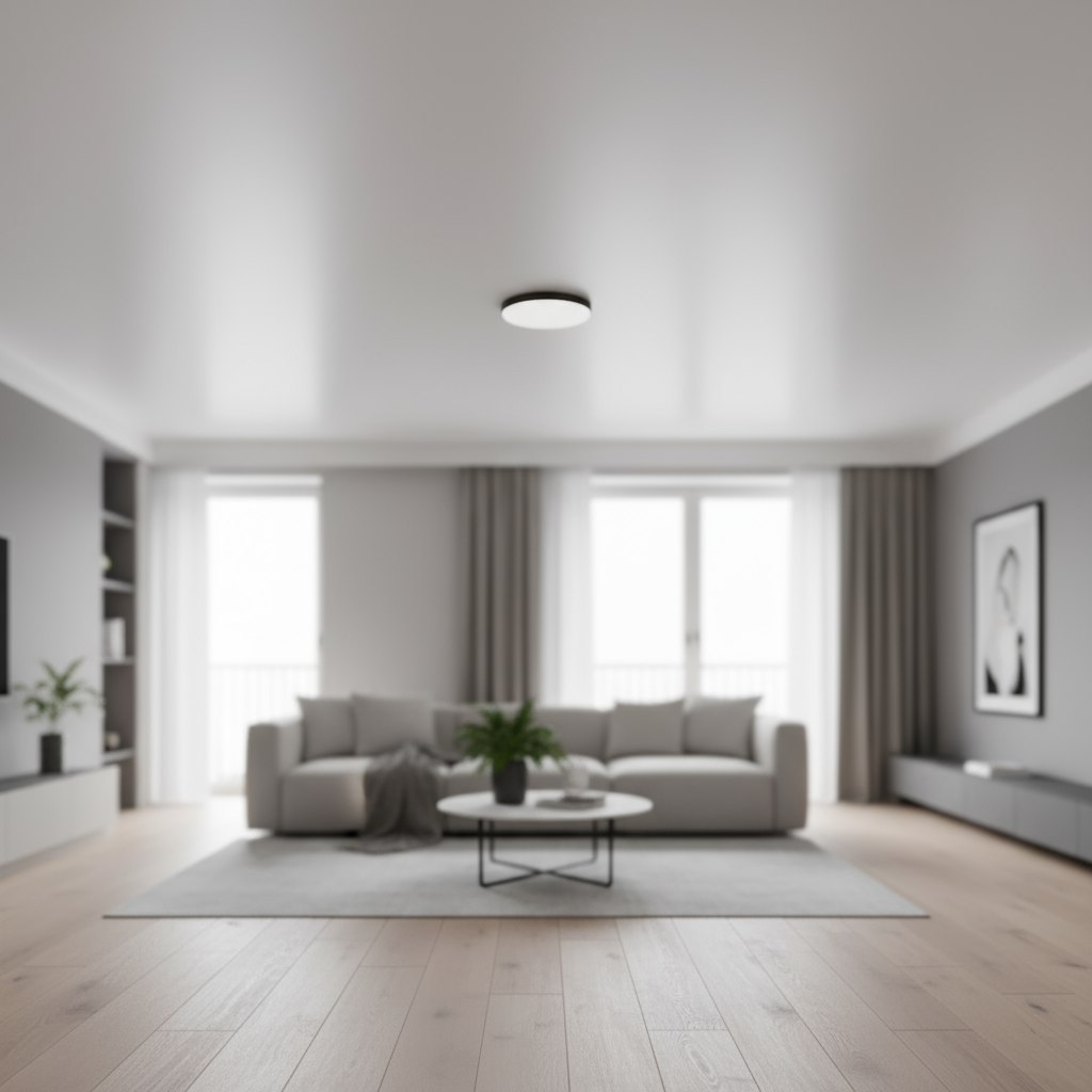 Белый  потолок